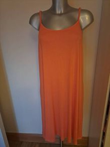 BNWT Obu orange mandarina strappy midi summer dress size XXL UK 20/22 EU48/50 Postage included
