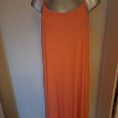 BNWT Obu orange mandarina strappy midi summer dress size XXL UK 20/22 EU48/50 Postage included