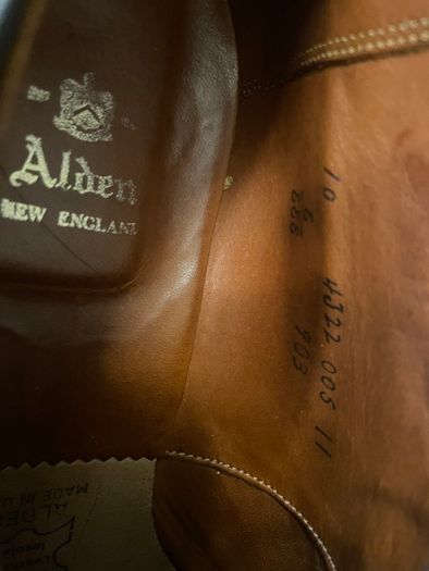 44 Alden wingtip oxfords
