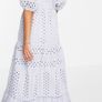 ASOS blue midi dress Image 3