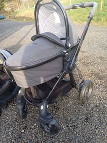 kids pushchair+cot+ high hair