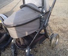 kids pushchair+cot+ high hair