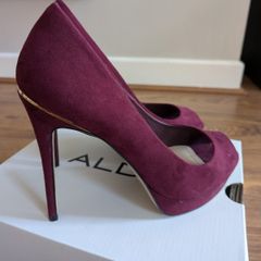 Velvet high heels