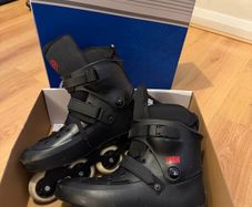 Powerslide Zoom Black 80 Inline Skates  Size 45 46 EU