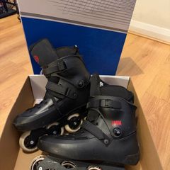 Powerslide Zoom Black 80 Inline Skates  Size 45 46 EU
