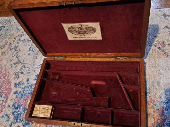 antique box for remington revolver 1855