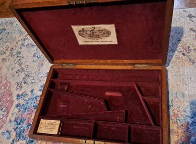 antique box for remington revolver 1855
