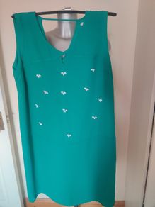 Lavand green knee length dress size XL UK14 EU42 perfect condition Postage included