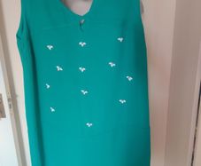 Lavand green knee length dress size XL UK14 EU42 perfect condition Postage included