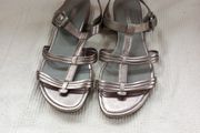 Ecco Sandals 41(8) Bronze/Silver Metallic Worn Once
