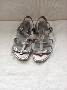 Ecco Sandals 41(8) Bronze/Silver Metallic Worn Once