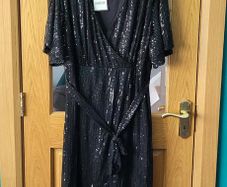CurveWow black sequin dress, Size 26-28, BNWT