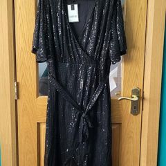 CurveWow black sequin dress, Size 26-28, BNWT