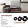 Vinyl Record Player Bluetooth Belt-Driven 3-Speed Turntable, Vintage Retro Record Players Built-in Stereo Speakers (FREE POSTAGE) Image 4