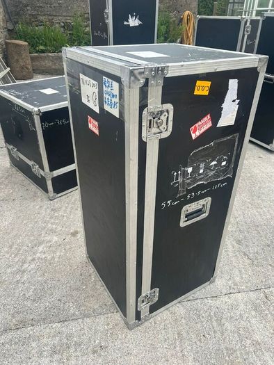 Large flight cases with wheels and handles