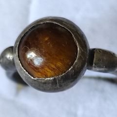 Vintage sterling silver tiger eye ring