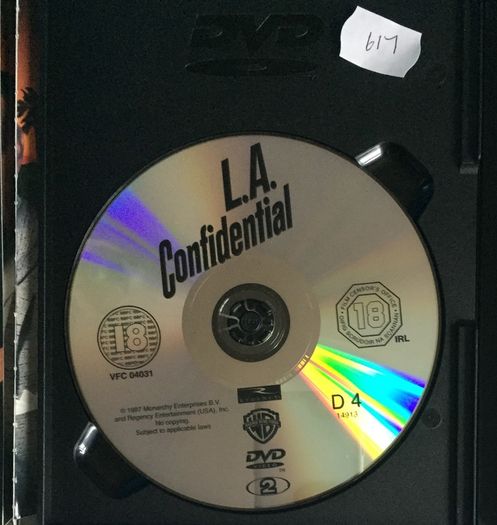 L.A. Confidential [1997] Russell Crowe, Guy Pearce, Kevin Spacey, Kim Basinger & Danny DeVitio [Movie DVD] Academy Award Winner