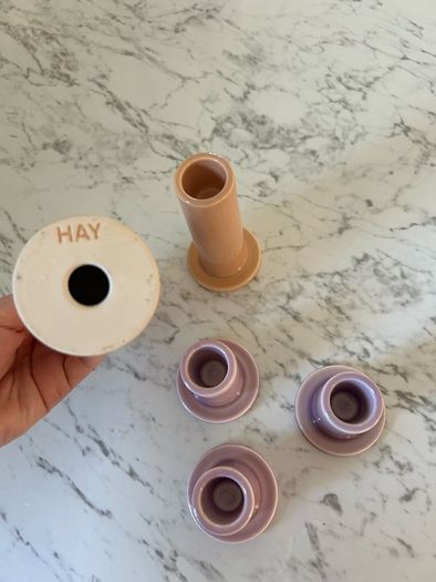 HAY candlesticks X5
