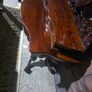 Rococo revival mahogany console table with mirror Image 8