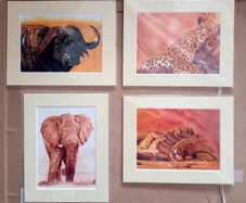 Four Simon Stevenson Safari Prints