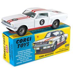 Corgi Toys 325 - Ford Mustang Fastback 2 + 2 Competition Model Re-Issue