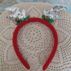 Christmas Reindeer Antler Headband - Sequin Detail
