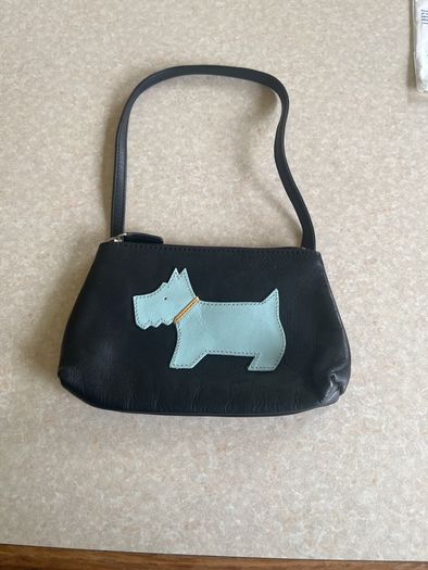 Ladies Radley Black Leatger Small Handbag