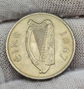 Ireland 1967 6d Sixpence Beautiful Uncirculated Lustrous!