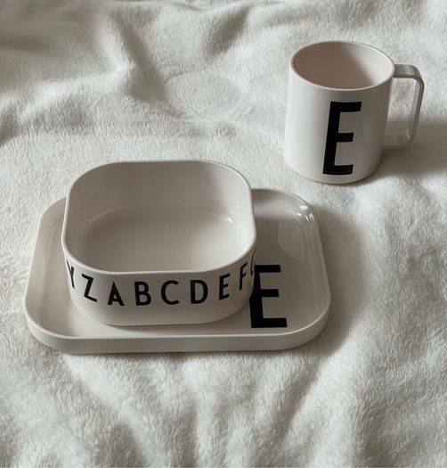 Children Tableware set-  set Design Letters