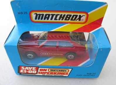 Matchbox MB25 Audi Quattro Superking