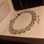 Sterling Silver Double Curb Link Bracelet Image 8