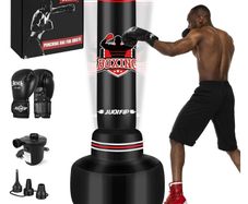 Punching Bag with Stand Adult 70 Free Standing Boxing Bag with Boxing Gloves and Electric Air Pump, Women Men Stand Kickboxing Bags for Training MMA Muay Thai Fitness Beginners
