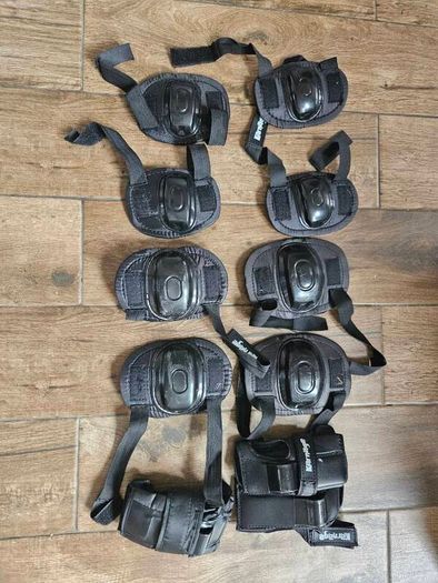 Two sets of kids knee/elbow guards