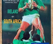 Very Rare 1998 Ireland v South Africa - November International Programme