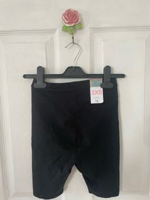 Brand new black cotton cycle shorts