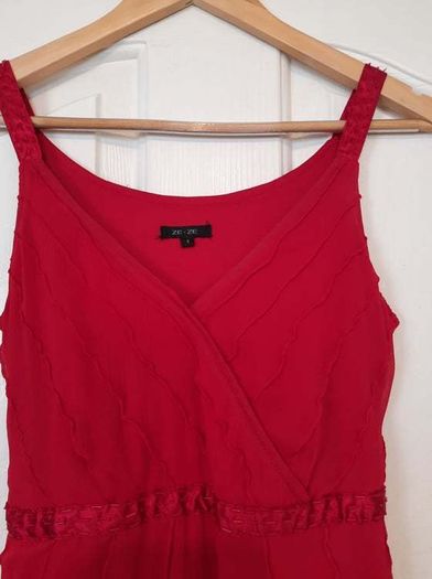 Red Chiffon  Dress