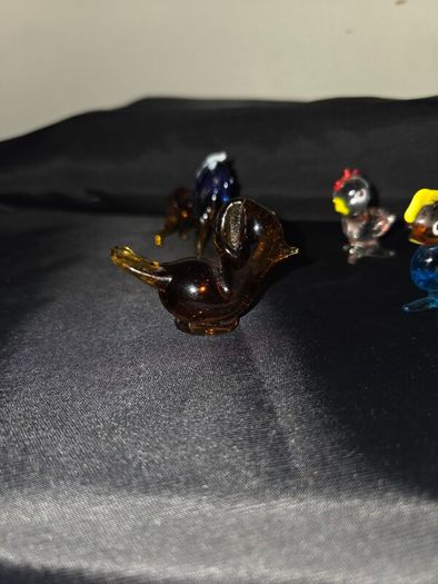 Collection of hand blown Glass Animals