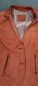 Milestone vintage leather jacket with buttons