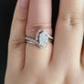 Adara 9ct White Gold 0.50ct Marquise Diamond Ring Image 3