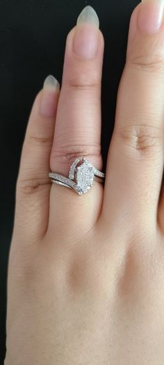 Adara 9ct White Gold 0.50ct Marquise Diamond Ring