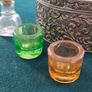 Vintage chased jewellery box and bottles Image 5