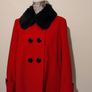 Cashmere Wool Red Occasion coat Jacket Image 5