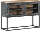 Sideboard Grey 100x30x70 cm Solid Acacia Wood