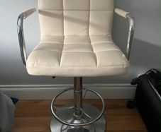 Cream bar stool