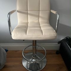 Cream bar stool