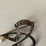 Vintage Irish Sterling Silver Marcasites and Pearl Brooch Image 3