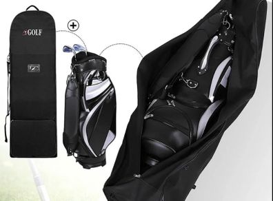 Foldable Golf Bag Travel Case Cover With Wheels