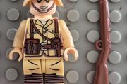 Lego compatible, military figures, German Africa korp. 15 figures plus rifles.