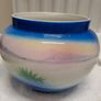 Painted gold and blue pot Image 7