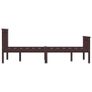 Bed Frame Dark Brown Solid Pinewood 120 x 190 cm Image 5